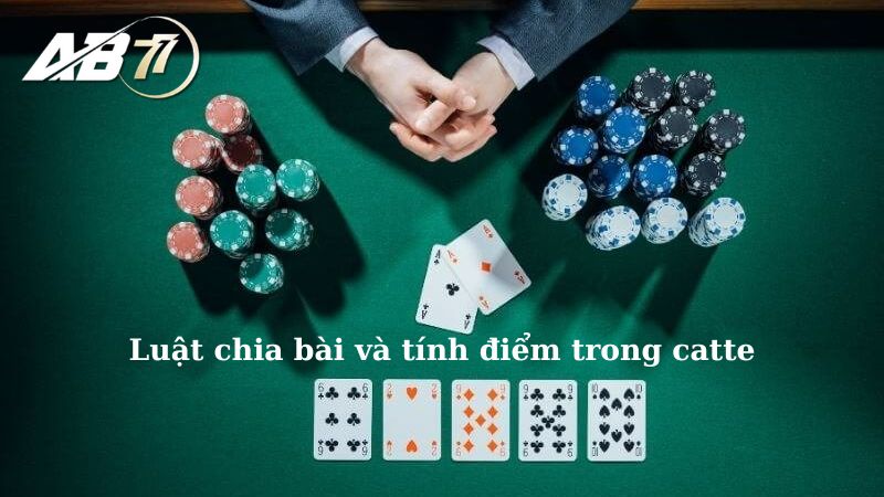 Luật chia bài và tính điểm trong catte